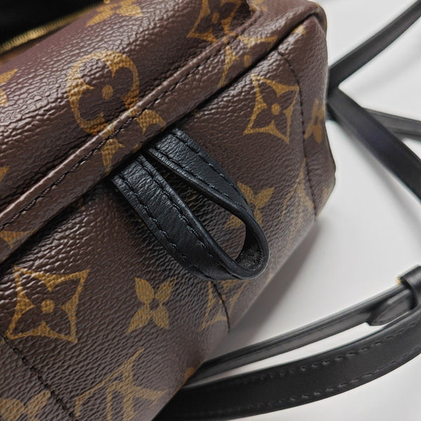 PALM SPRINGS Mini Monogram Coated Canvas Brown
