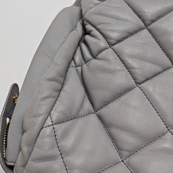 Quilted Lambskin Gray