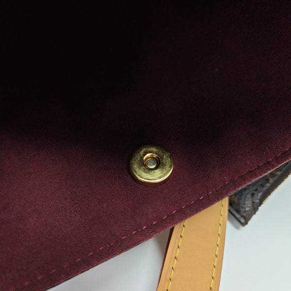 ALL IN BB Monogram Coated Canvas Brown