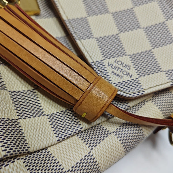 CROISETTE Damier Azur Coated Canvas White