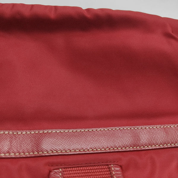 Nylon Shoulder Bag Red