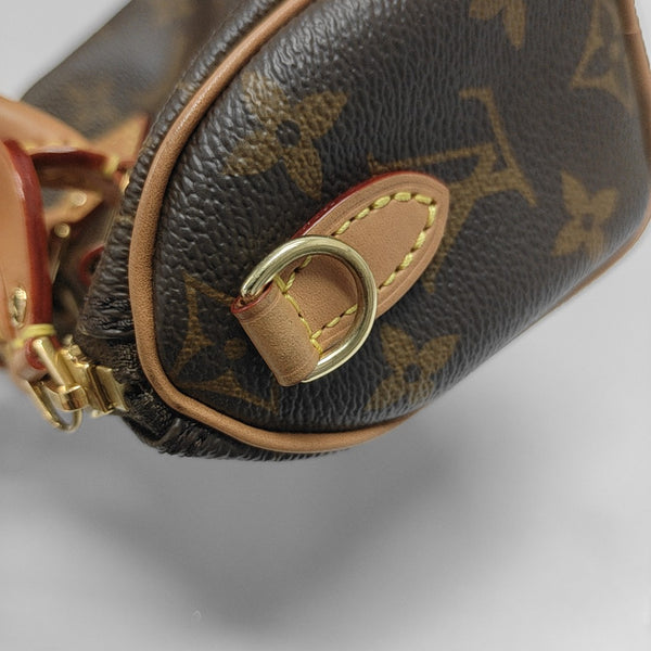SPEEDY Nano Monogram Coated Canvas Brown