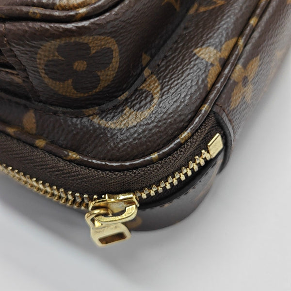 UTILITY Monogram Coated Canvas Brown