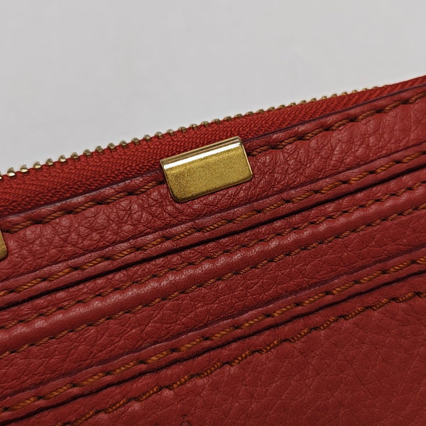 Marcie Calfskin Orange Wallet