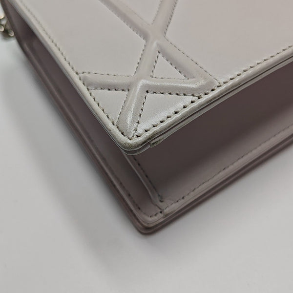 Diorama Medium Cannage Calfskin Pink