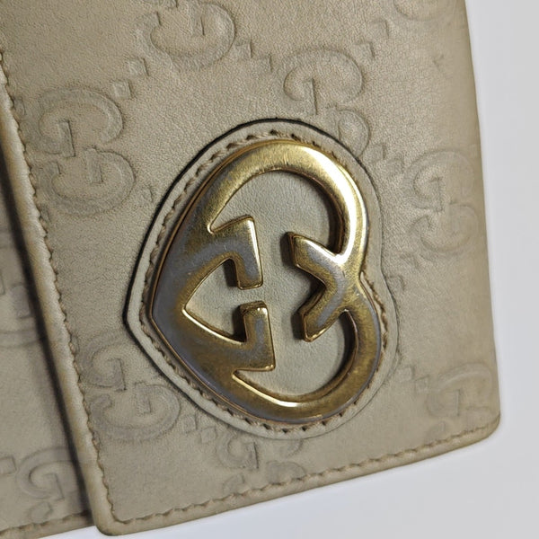 Lovely Monogram Calfskin Beige Wallet