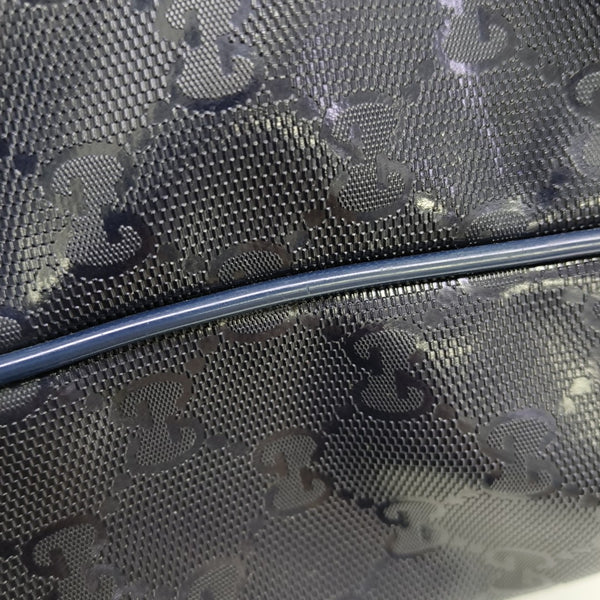 Monogram Coated Canvas Shoulder Bag Blue