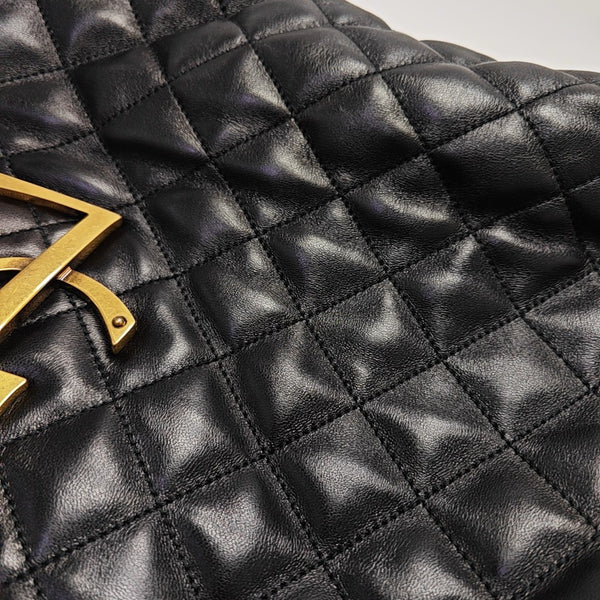 ICARE Extra Large Quilted Lambskin Black
