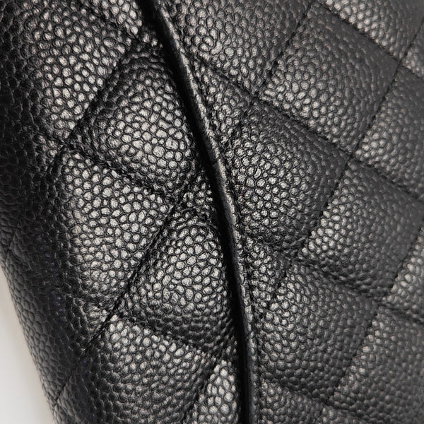 WOC Quilted Grained Calfskin Black