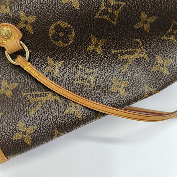 NEVERFULL GM Monogram Coated Canvas Brown