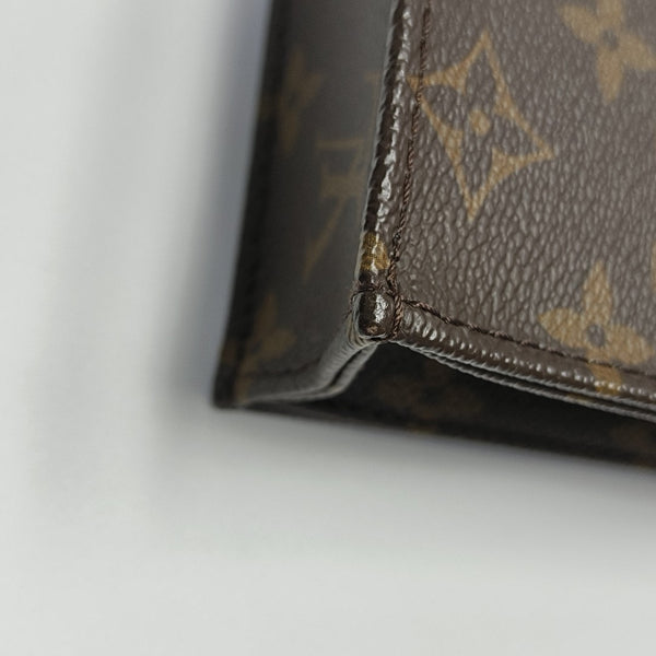 SAC PLAT Mini Monogram Coated Canvas Brown