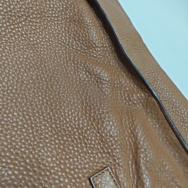 Calfskin Shoulder Bag Brown