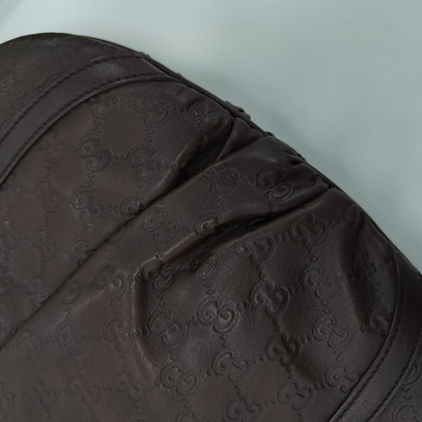 Abbey Monogram Calfskin Brown