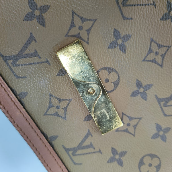 DAUPHINE MM Monogram Coated Canvas Brown