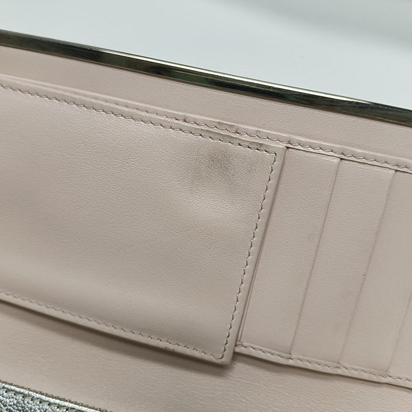 Authenticated pre-owned Gancini Calfskin Silver Wallet - Wallet at Looply
