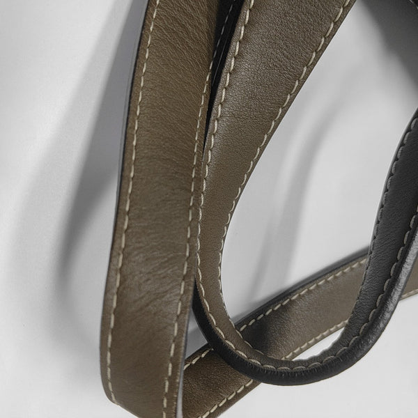 Calfskin Top Handle Bag Brown