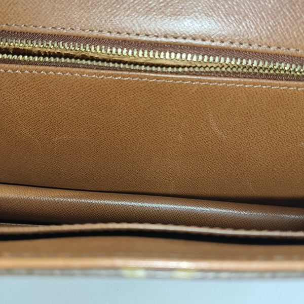 DAME GM Monogram Coated Canvas Brown