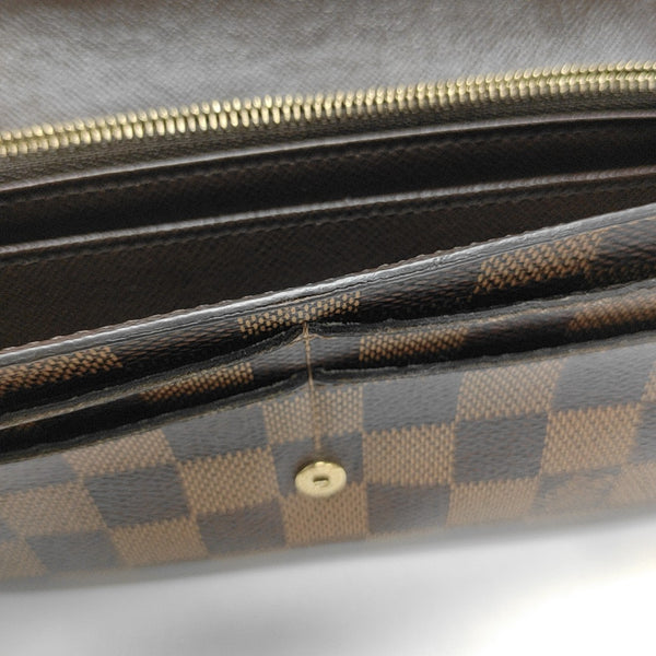 JOSÉPHINE Damier Ebene Coated Canvas Brown Wallet