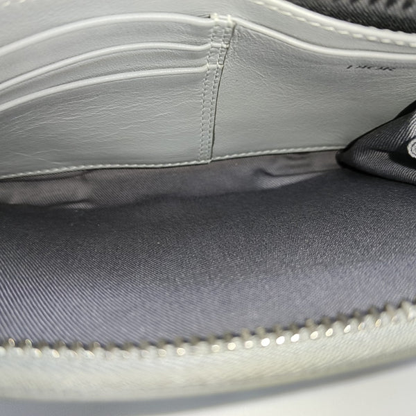 Coated Canvas Shoulder Bag Gray