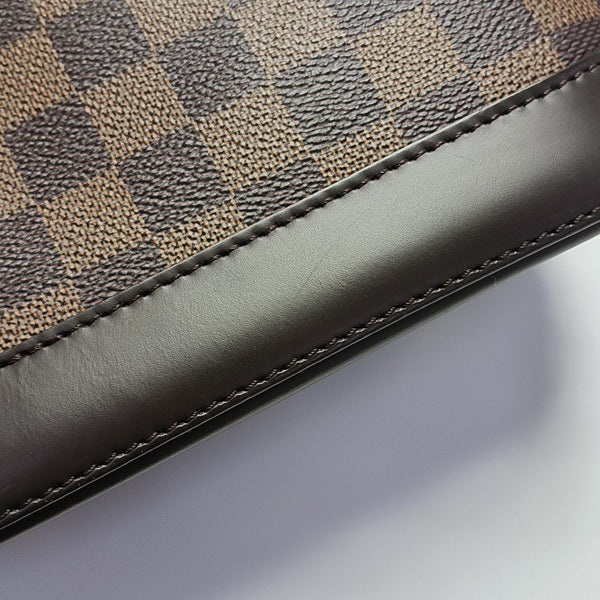 ALMA BB Damier Ebene Coated Canvas Brown