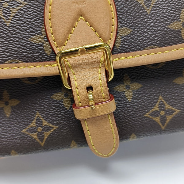 DIANE Monogram Coated Canvas Brown