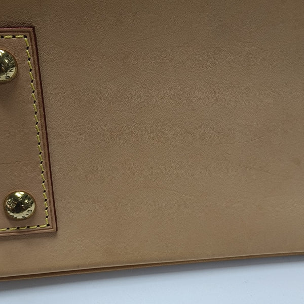ALMA BB Monogram Coated Canvas Brown