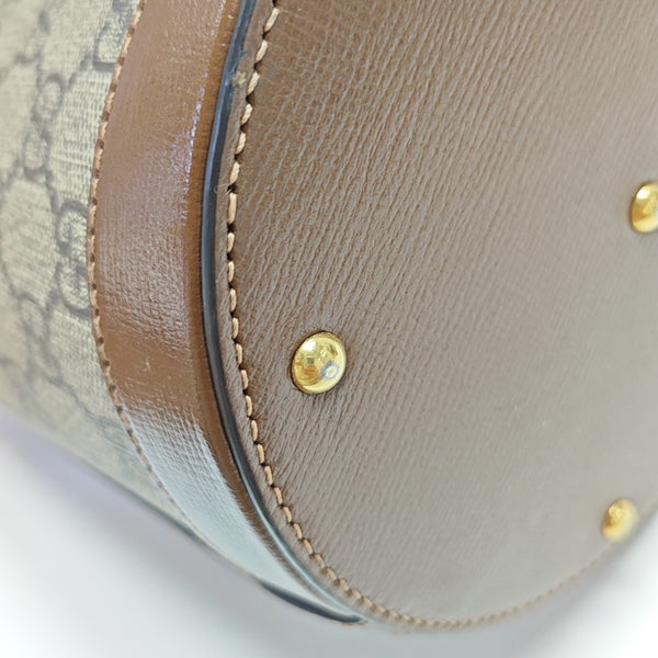 Horsebit 1955 Small Coated Canvas Beige