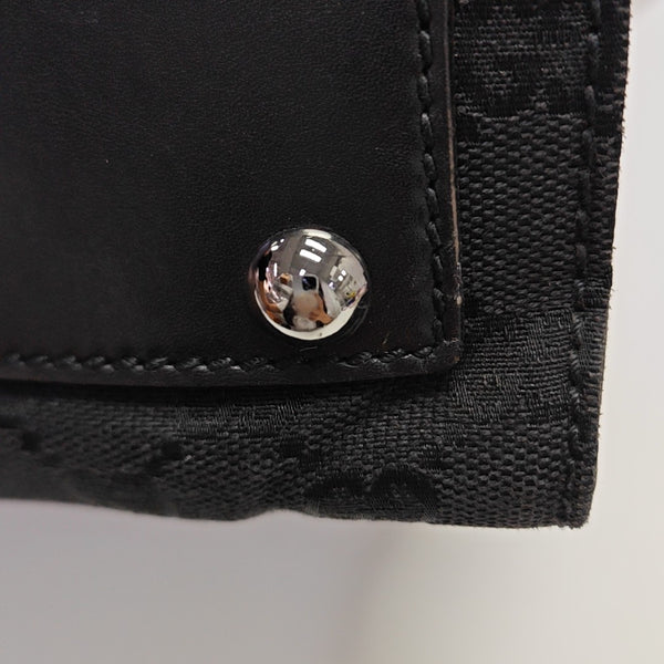 Monogram Canvas Tote Bag Black