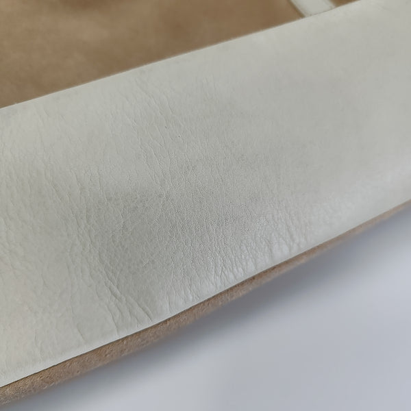 Suede Top Handle Bag Beige