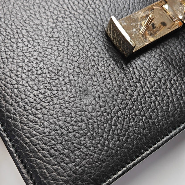 Interlocking G Small Calfskin Black