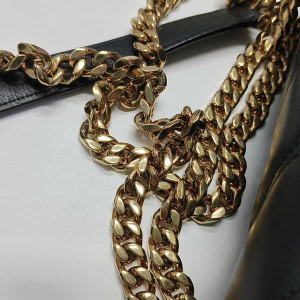 SERPENTI CABOCHON Small Quilted Calfskin Black