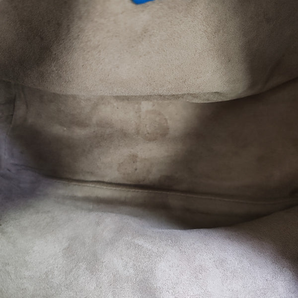 Lambskin Top Handle Bag Blue