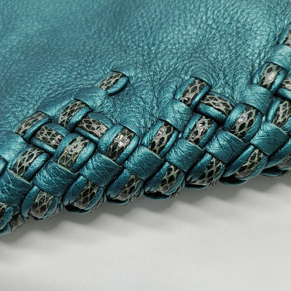 Calfskin Clutch Blue