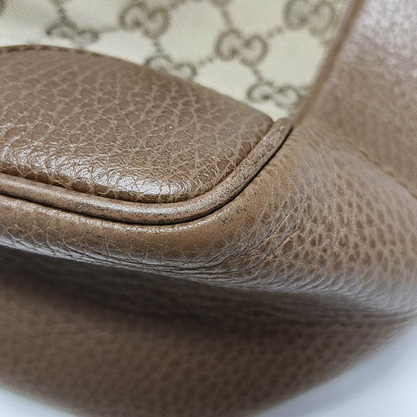 Bree Monogram Coated Canvas Beige