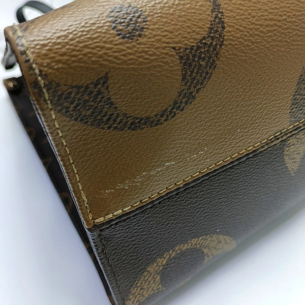 ONTHEGO MM Monogram Coated Canvas Brown