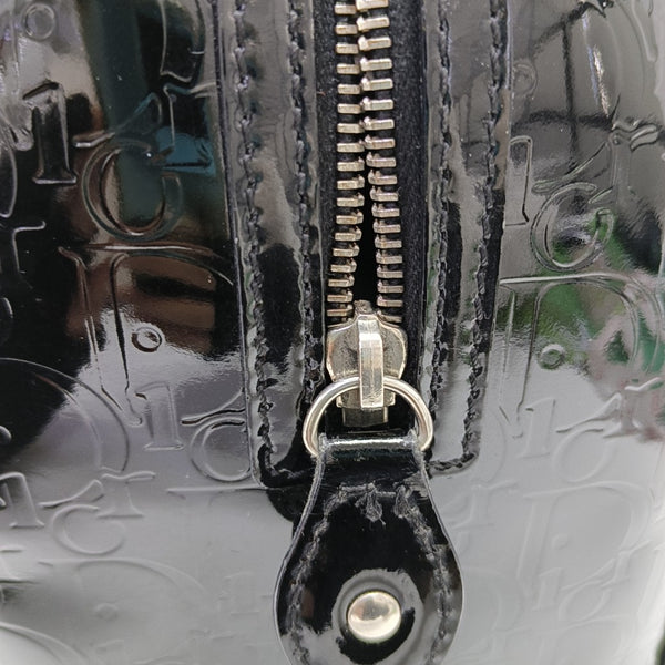 Boston Oblique Patent Leather Black
