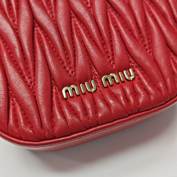 Matelassé Lambskin Red