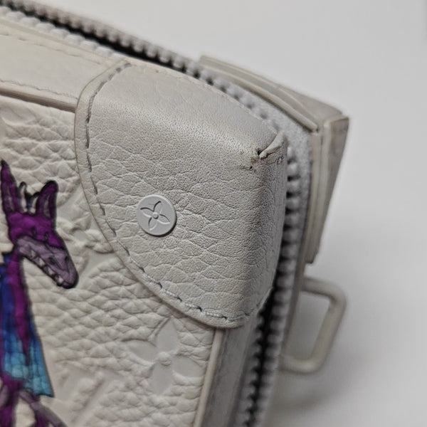 WALLET TRUNK Calfskin White
