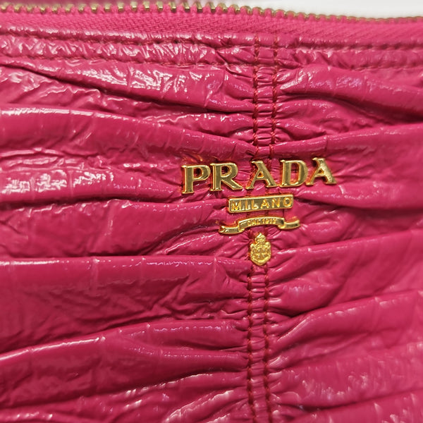 Patent Leather Top Handle Bag Pink