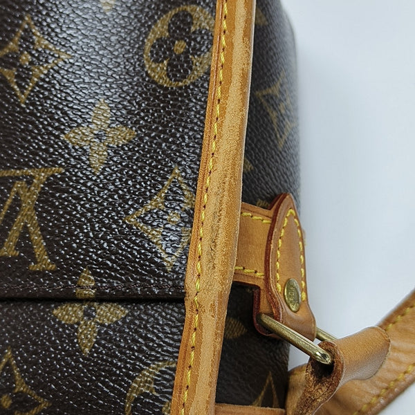 SOLOGNE PM Monogram Coated Canvas Brown
