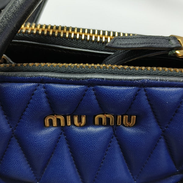 Zipper Wallet Quilted Lambskin Black