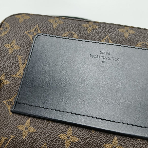 MARCEAU Monogram Coated Canvas Brown