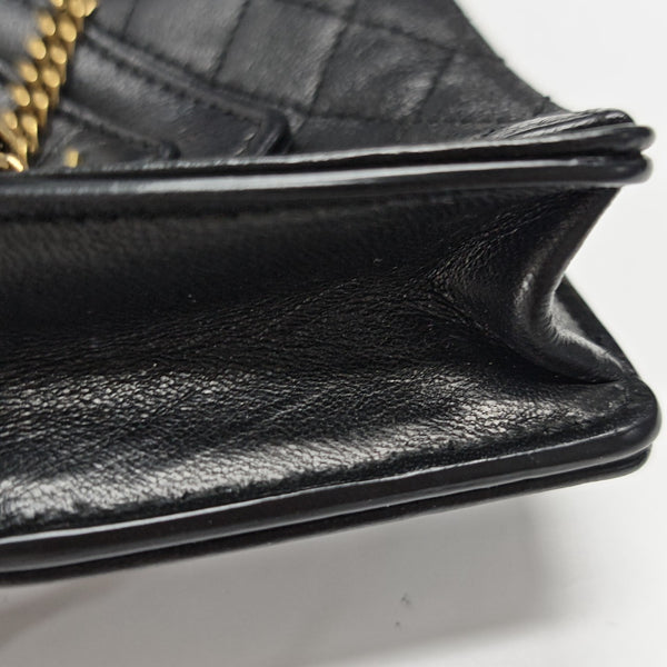 GABY Quilted Lambskin Black