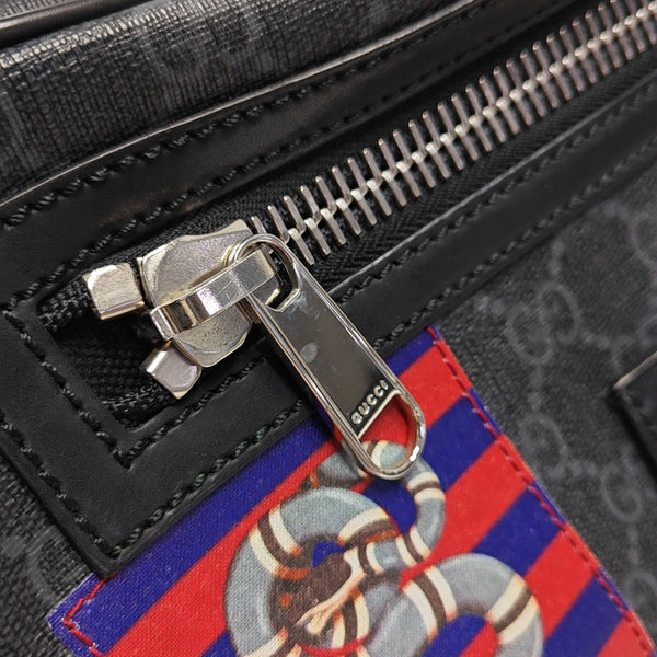 Courrier Monogram Coated Canvas Black