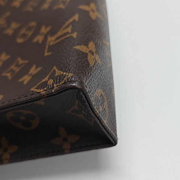 TOILET POCKET 26 Monogram Coated Canvas Brown