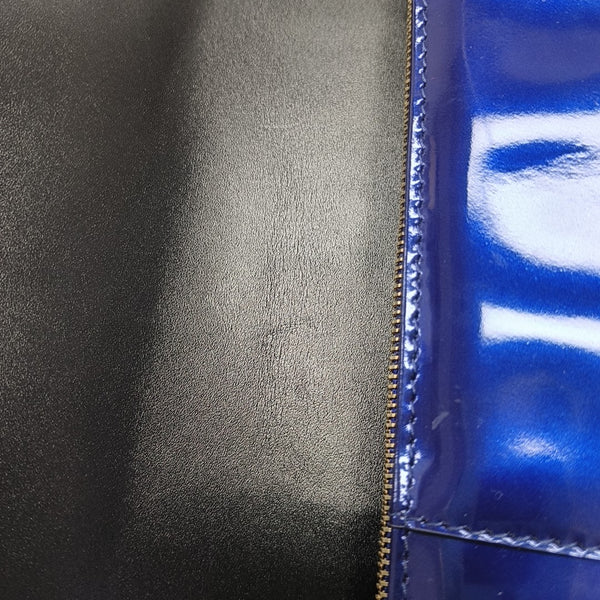 SERPENTI FOREVER Medium Patent Leather Blue