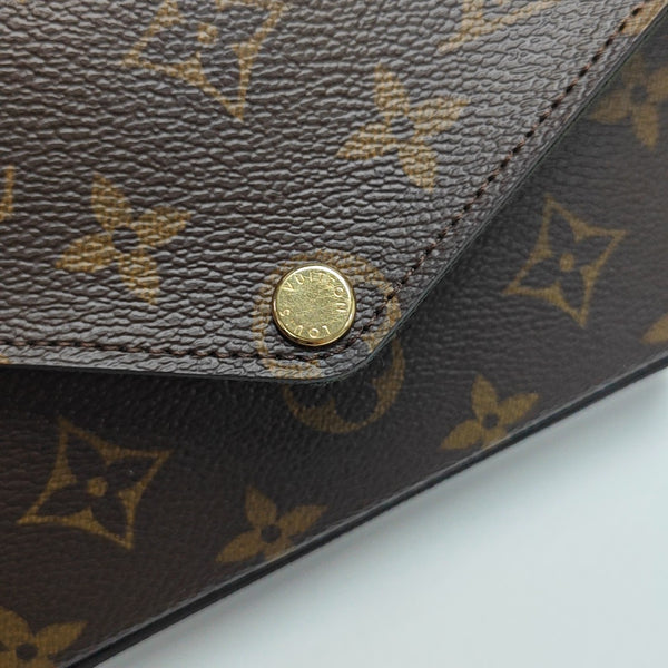FÉLICIE Monogram Coated Canvas Brown