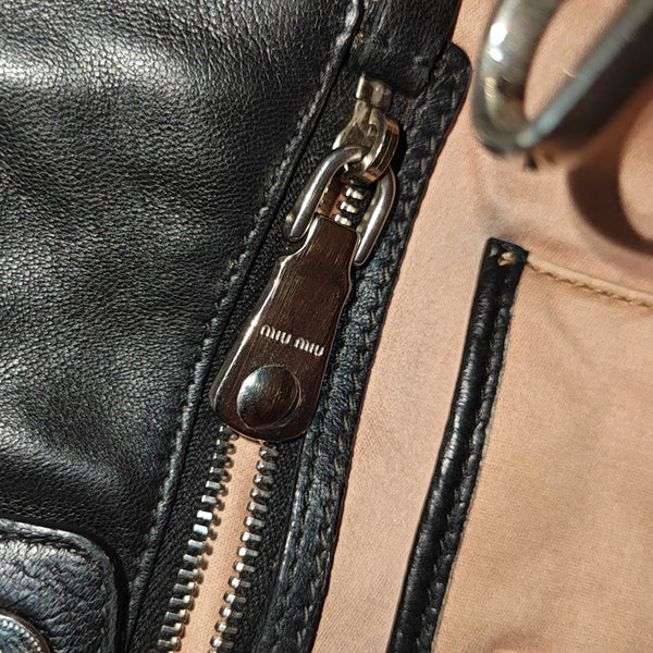 Avenue Quilted Lambskin Black