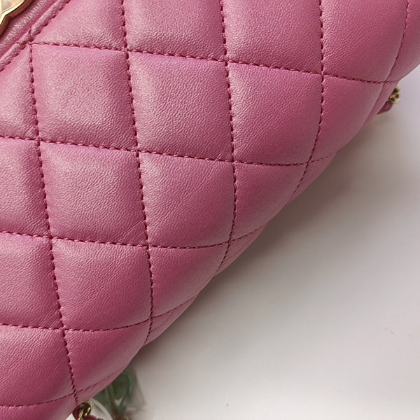 CLASSIC FLAP Mini Quilted Lambskin Pink