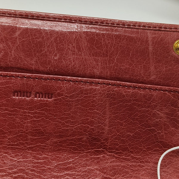 Quilted Lambskin Wallet Pink
